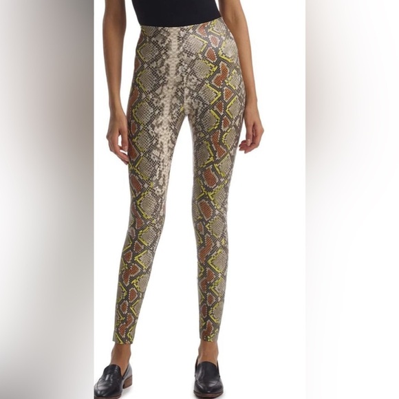 Comando Snake Faux Leather Leggings Full Length Small - Picture 1 of 5